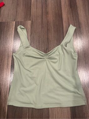 Classic Scoop Neck Women’s Tank Top - Sage Green